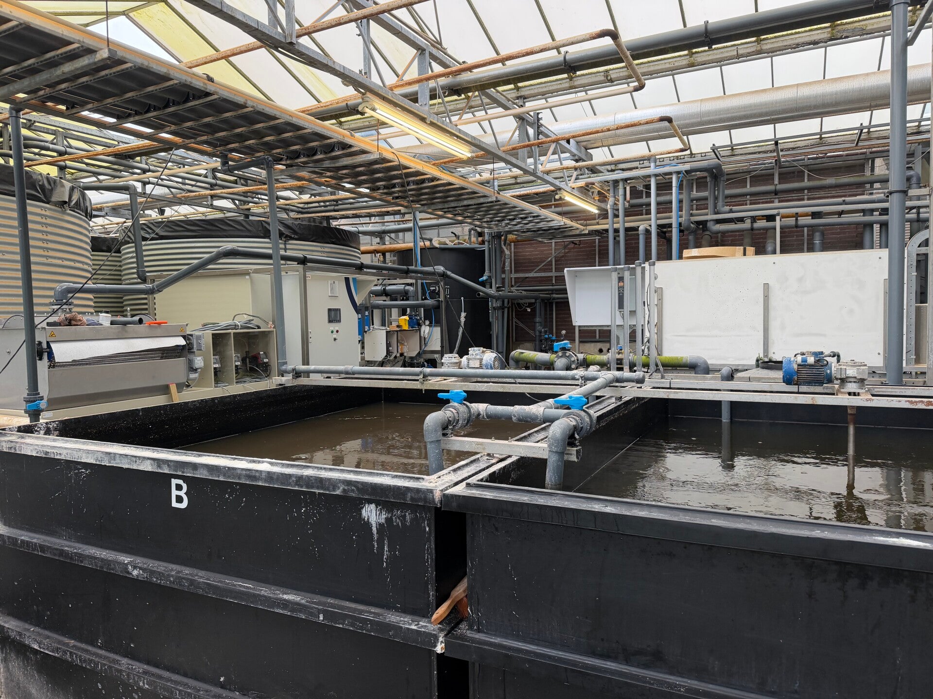 Moderne installaties in de kas